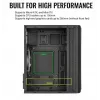 Aerocool Evo Mini RGB Micro-ATX-Mini-Tower-Gehäuse, Schwarz, mit Sichtfenster