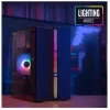 Aerocool Evo Mini RGB Micro-ATX-Mini-Tower-Gehäuse, Schwarz, mit Sichtfenster