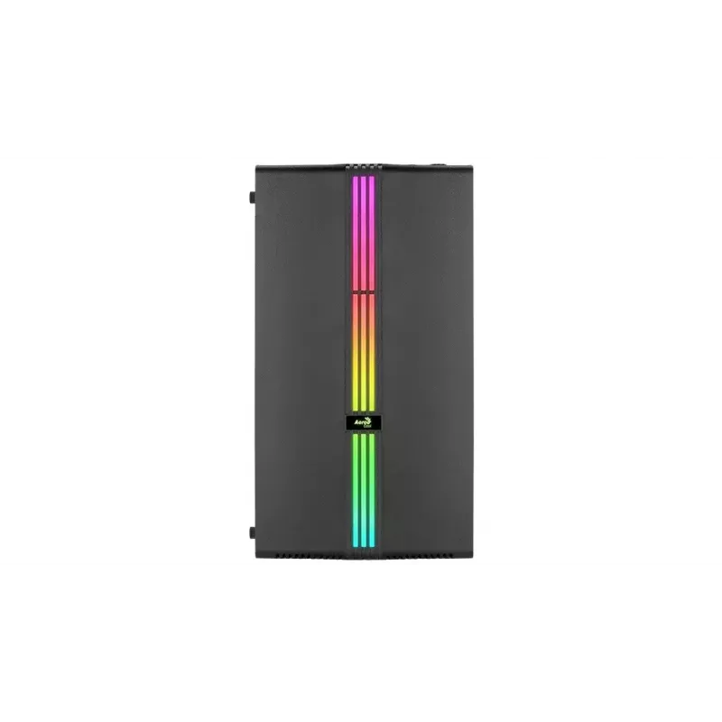 Aerocool Evo Mini RGB Micro-ATX-Mini-Tower-Gehäuse, Schwarz, mit Sichtfenster