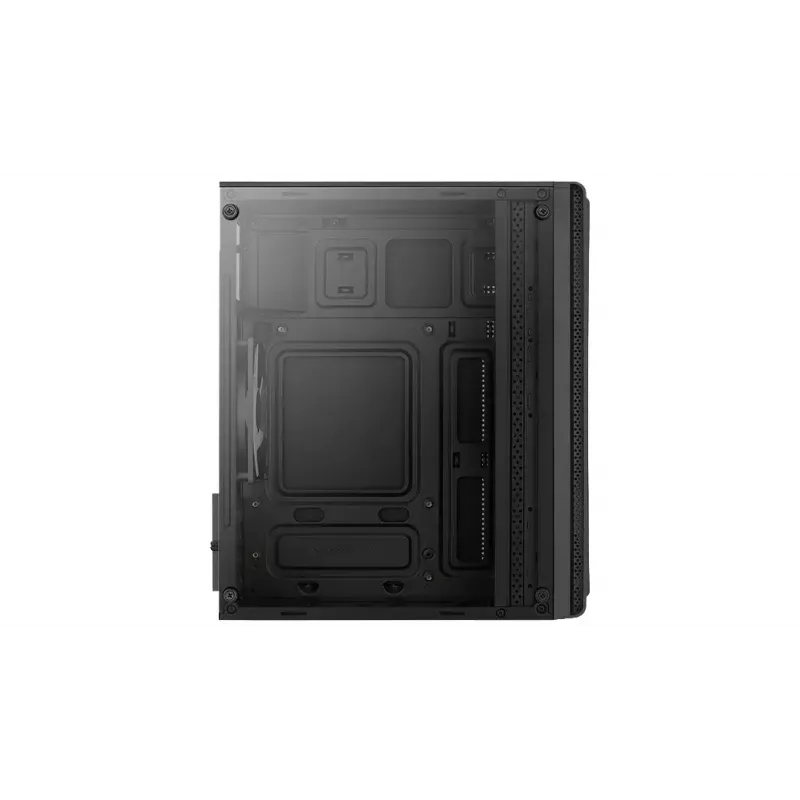 Aerocool Evo Mini RGB Micro-ATX-Mini-Tower-Gehäuse, Schwarz, mit Sichtfenster