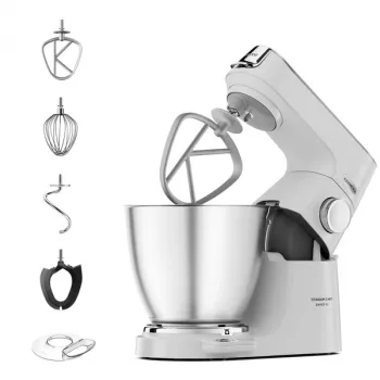 Kenwood Titanium Chef Baker XL Küchenmaschine 1200 W 7 L Weiß mit integrierter Waage