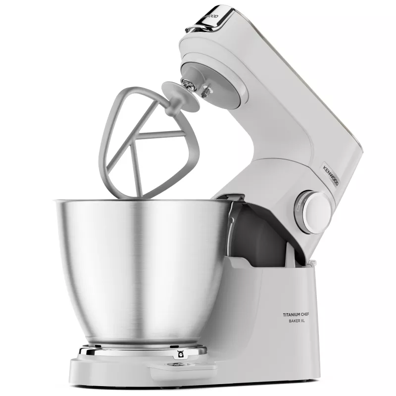 Kenwood Titanium Chef Baker XL Küchenmaschine 1200 W 7 L Weiß mit integrierter Waage