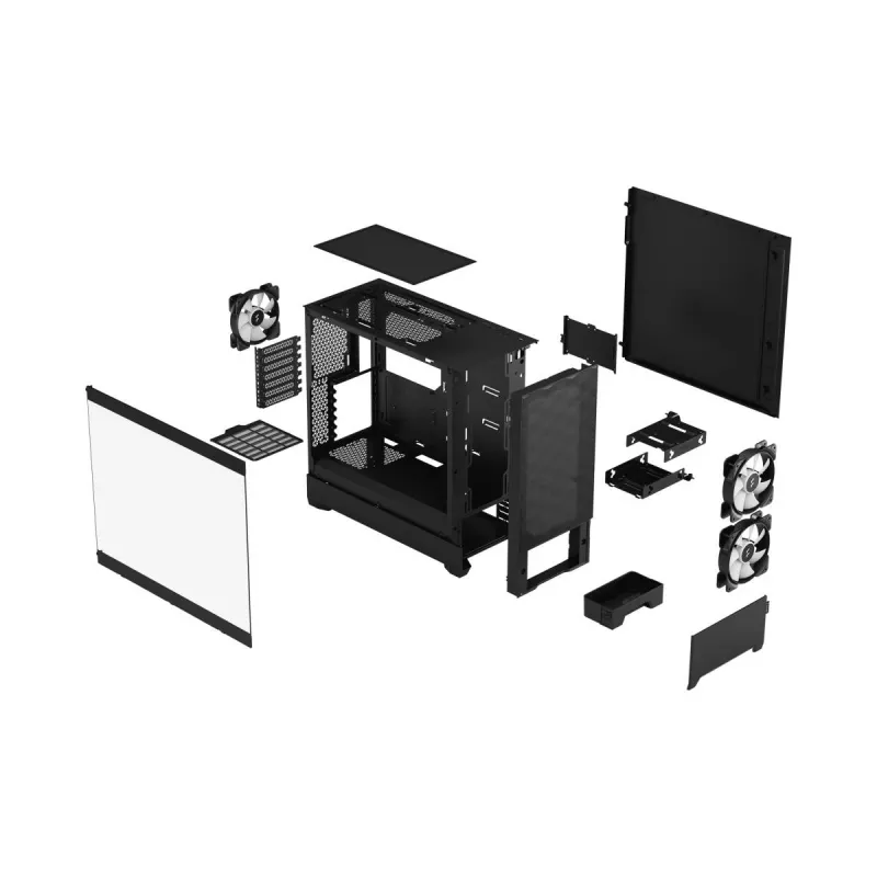 FRACTAL DESIGN Fractal Design Pop Air RGB Schwarz Tg Klare Tönung