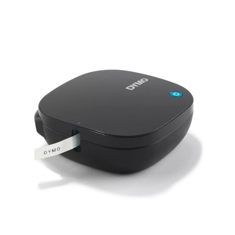 DYMO LetraTag 200B Bluetooth Etikettendrucker | Kompakter Etikettendrucker | Verbindet sich über drahtlose Bluetooth-Technologie mit iOS und Android | Enthält 1 weißes Papieretikettband | Schwarz