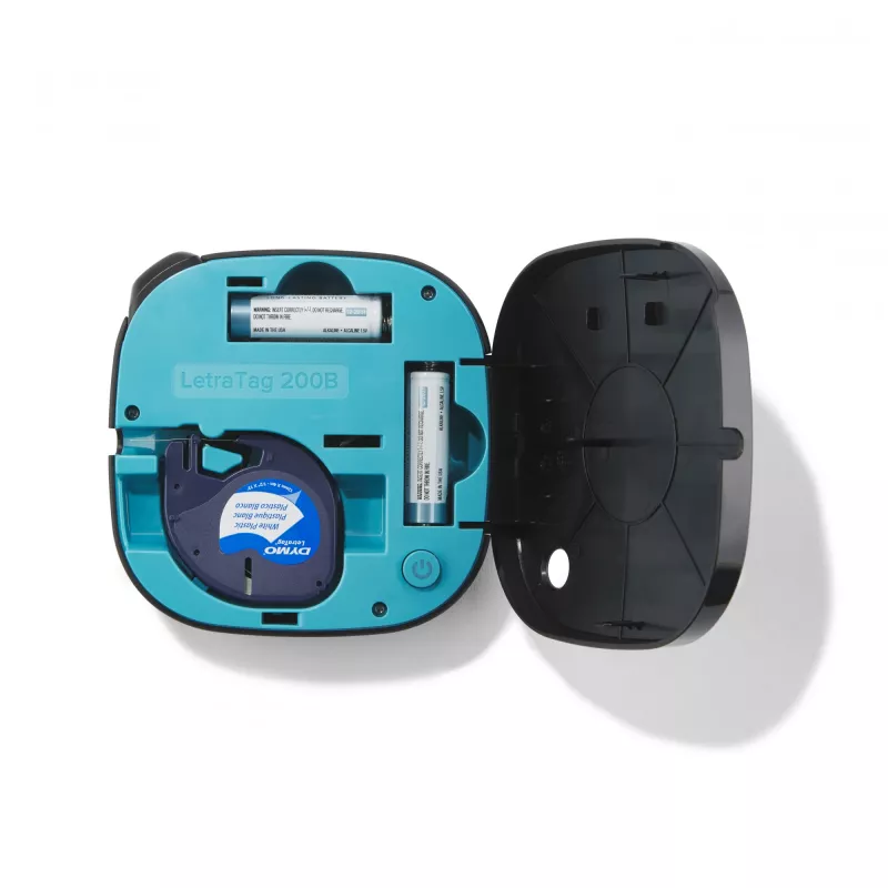 DYMO LetraTag 200B Bluetooth Etikettendrucker | Kompakter Etikettendrucker | Verbindet sich über drahtlose Bluetooth-Technologie mit iOS und Android | Enthält 1 weißes Papieretikettband | Schwarz