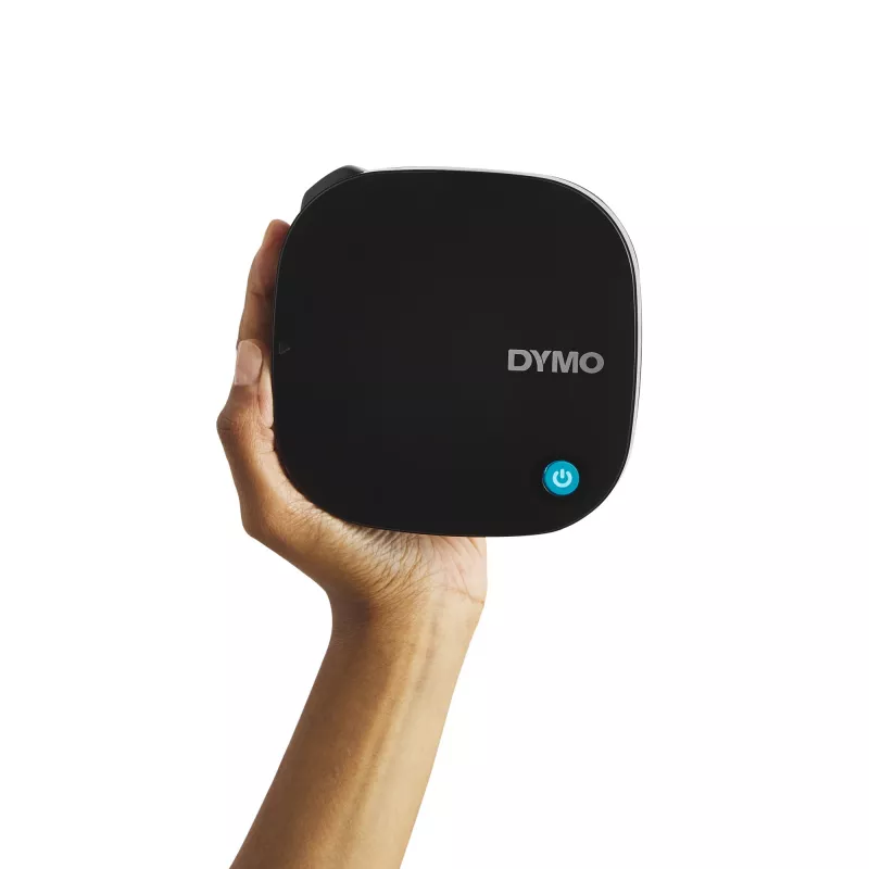 DYMO LetraTag 200B Bluetooth Etikettendrucker | Kompakter Etikettendrucker | Verbindet sich über drahtlose Bluetooth-Technologie mit iOS und Android | Enthält 1 weißes Papieretikettband | Schwarz