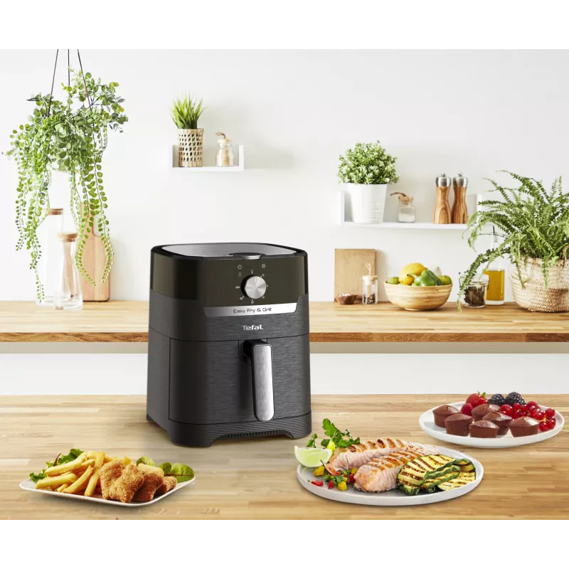 Tefal Easy Fry & Grill EY5018 Einzel 4.2 L Freistehend 1550 W Heißluftfritteuse Schwarz