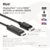CLUB3D DisplayPort 1.4 auf HDMI 4K120Hz oder 8K60Hz HDR10 Kabel M/M 3m/9,84ft