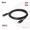 CLUB3D DisplayPort 1.4 auf HDMI 4K120Hz oder 8K60Hz HDR10 Kabel M/M 3m/9,84ft