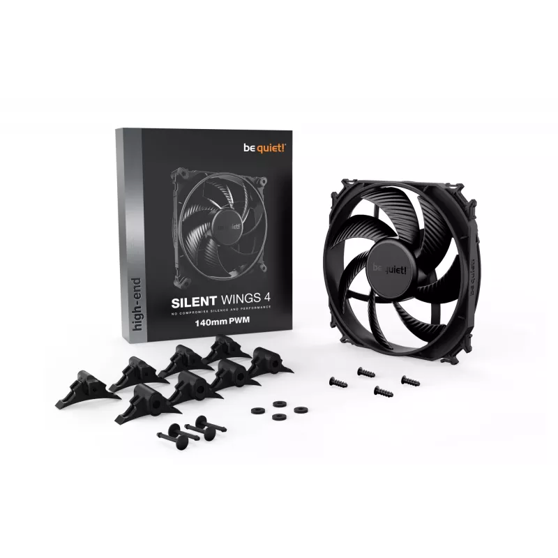 be quiet! SILENT WINGS 4 | 140mm PWM Computergehäuselüfter 14 cm Schwarz 1 Stück
