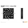 be quiet SILENT WINGS 4 | 120mm PWM Computergehäuselüfter 12 cm Schwarz 1 Stk.