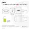 CLUB3D Reiseladegerät PPS 45W GAN-Technologie, Dual-Port USB Type-C, Power Delivery (PD) 3.0 Unterstützung