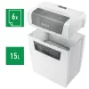 Leitz 80340000 Aktenvernichter, Partikelschnitt, 70 dB, 22 cm, weiß