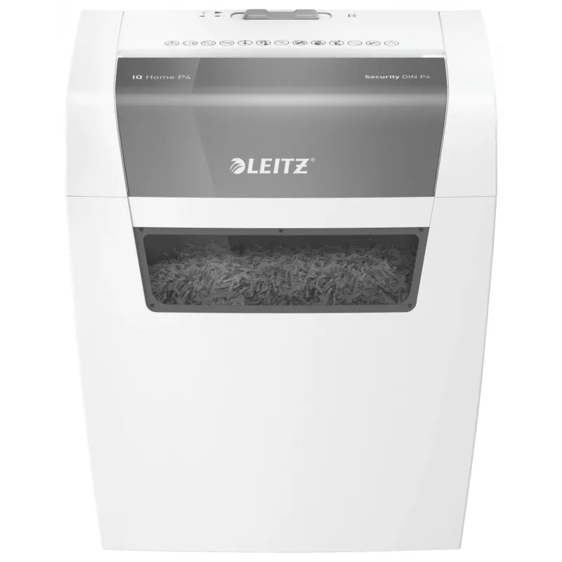 Leitz 80340000 Aktenvernichter, Partikelschnitt, 70 dB, 22 cm, weiß