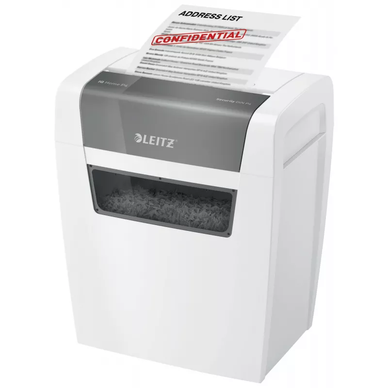 Leitz 80340000 Aktenvernichter, Partikelschnitt, 70 dB, 22 cm, weiß