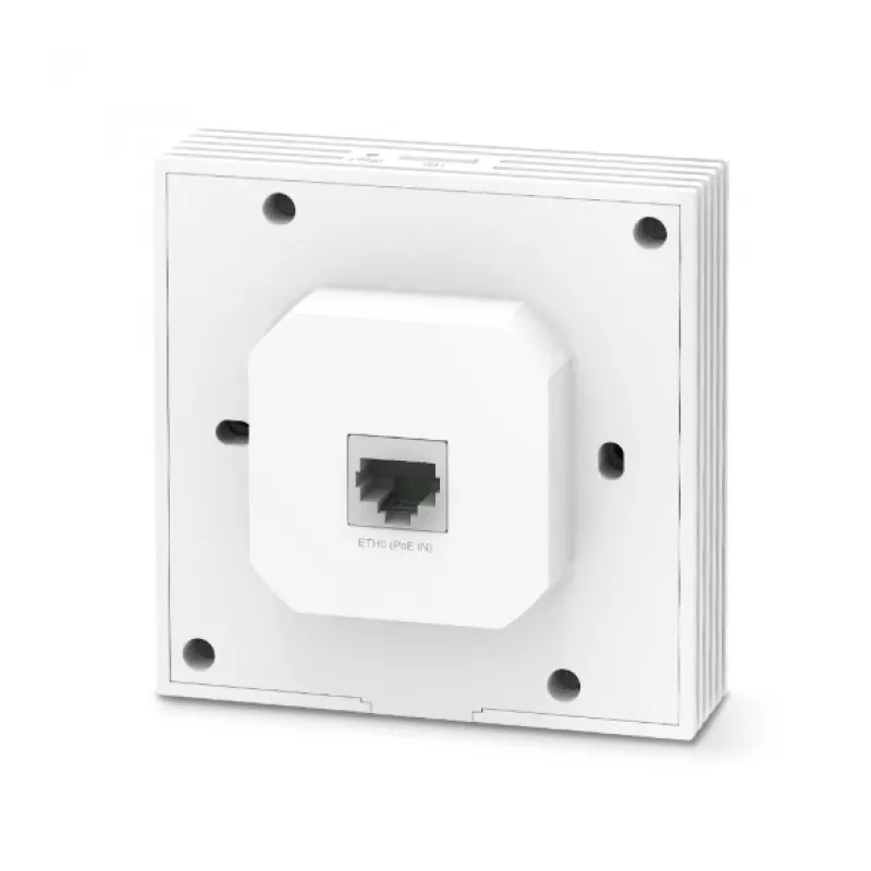 TP-Link Omada AX3000 Wall Plate WiFi 6 Access Point, 2,4 GHz, 5 GHz, 3000 Mbit/s, SNMP, SSH, WPA-Enterprise, WPA2-Enterprise, 10,100,1000 Mbit/s