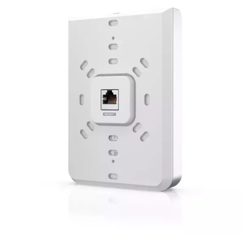 Access Point UBIQUITI Unifi 6 In-Wall U6-IW — Dualband 2,4/5 GHz, 4800 Mbit/s, 5x RJ-45, PoE, weiß