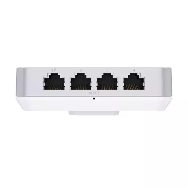 Access Point UBIQUITI Unifi 6 In-Wall U6-IW — Dualband 2,4/5 GHz, 4800 Mbit/s, 5x RJ-45, PoE, weiß