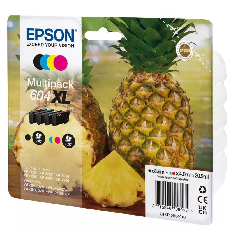 Epson 604XL Tintenpatrone 4 Stk. Original High (XL) Yield Schwarz, Cyan, Magenta, Gelb