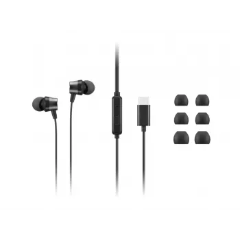 Lenovo 4XD1J77351 Kopfhörer / Headset Kabelgebunden Im Ohr Büro / Callcenter USB Type-C Schwarz