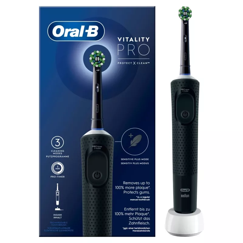 Oral-B Vitality Pro Rotierende Zahnbürste für Erwachsene Schwarz