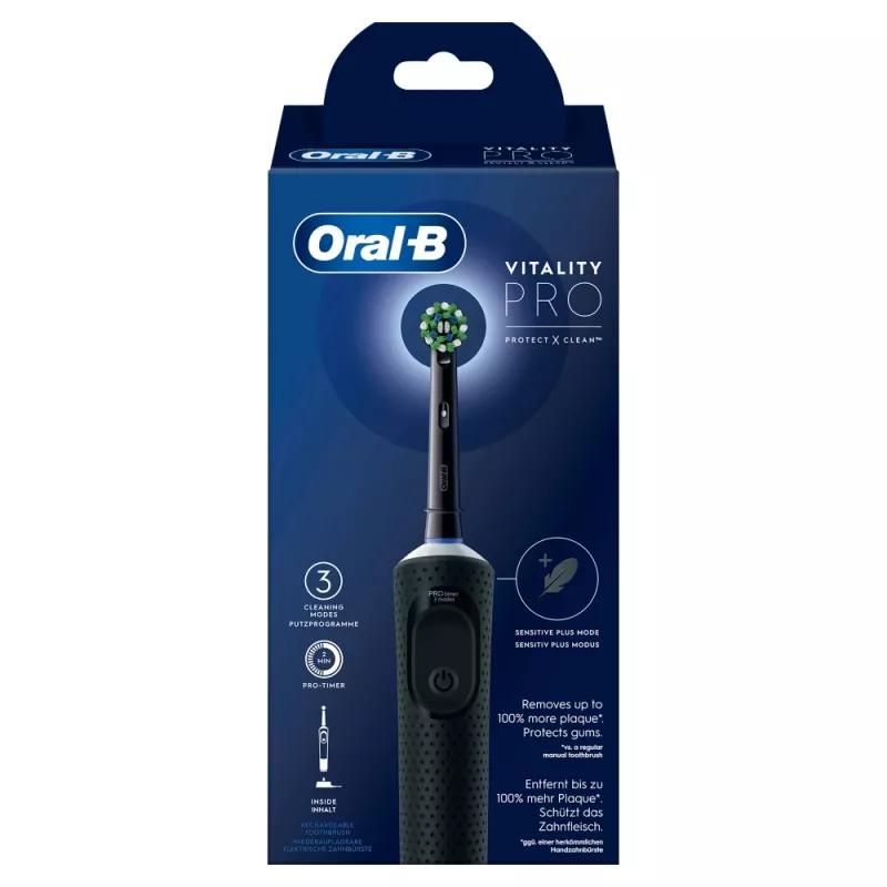 Oral-B Vitality Pro Rotierende Zahnbürste für Erwachsene Schwarz