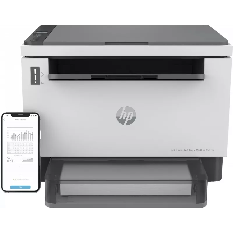 HP LaserJet Tank MFP 2604dw Drucker, Laser, Monodruck, 600 x 600 DPI, A4, Direktdruck, Grau