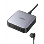 Ugreen 40914 Nexode 200W GaN Desktop-USB-C-USB-A-Ladegerät, für den Innenbereich, AC, 21 V, 5 A, 2 m, Schwarz, Grau