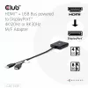CLUB3D HDMI + Micro USB zu DisplayPort™ 4K120Hz oder 8K30Hz M/F aktiver Adapter