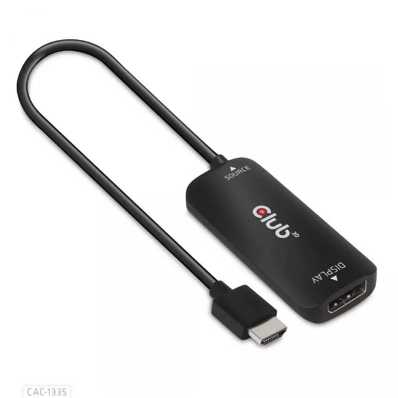 CLUB3D HDMI + Micro USB zu DisplayPort™ 4K120Hz oder 8K30Hz M/F aktiver Adapter