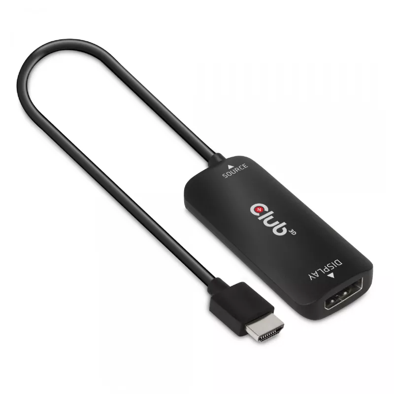 CLUB3D HDMI + Micro USB zu DisplayPort™ 4K120Hz oder 8K30Hz M/F aktiver Adapter