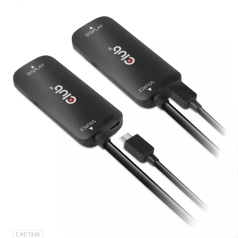 CLUB3D HDMI + Micro USB auf USB Typ-C 4K120Hz oder 8K30Hz M/F aktiver Adapter