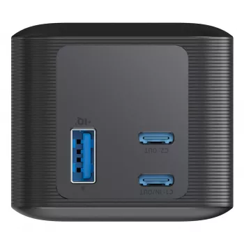 Tragbares Ladegerät Anker 737 (A1289011) – 24000 mAh, 140 W, 2× USB-C + 1× USB-A, Silber/Schwarz