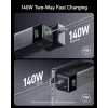 Tragbares Ladegerät Anker 737 (A1289011) – 24000 mAh, 140 W, 2× USB-C + 1× USB-A, Silber/Schwarz
