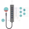 i-tec USB-C Lade-Metall-HUB 7 Port USB 3.2 Gen 1 Type-C Type-A