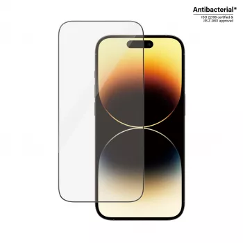 PanzerGlass Displayschutzfolie für Apple iPhone 14 Pro Ultra-Wide Fit EasyAligner Kratzfest Stoßfest