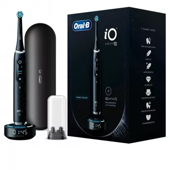 Oral-B iO Series 10 rotierend-oszillierende Zahnbürste für Erwachsene Schwarz