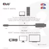 CLUB3D MiniDisplayPort 1.4 auf HDMI 4K120Hz oder 8K60Hz HDR10+ Kabel M/M 1,8m / 6ft
