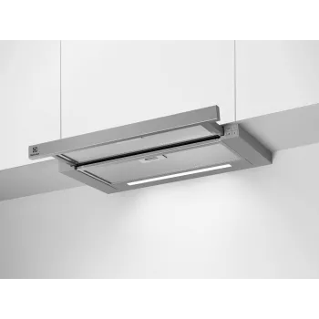 Unterbau-Dunstabzugshaube Electrolux LFP616X, Breite 598 mm, 600 m³/h, grau, Fettfilter, 68 dB