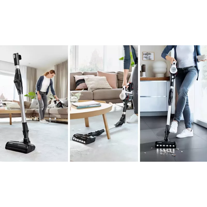 Bosch BCS711XXL Akku-Staubsauger/Elektrobürste Trockenreinigung Beutellos 0,3 l Weiß 3 Ah
