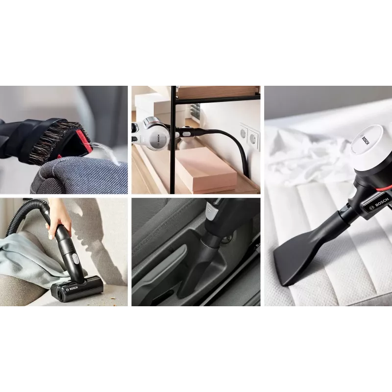 Bosch BCS711XXL Akku-Staubsauger/Elektrobürste Trockenreinigung Beutellos 0,3 l Weiß 3 Ah