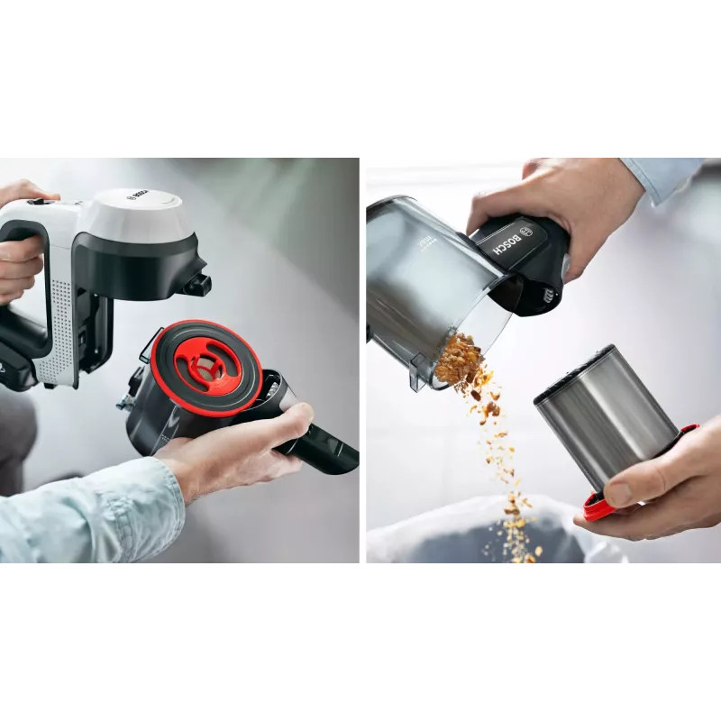 Bosch BCS711XXL Akku-Staubsauger/Elektrobürste Trockenreinigung Beutellos 0,3 l Weiß 3 Ah