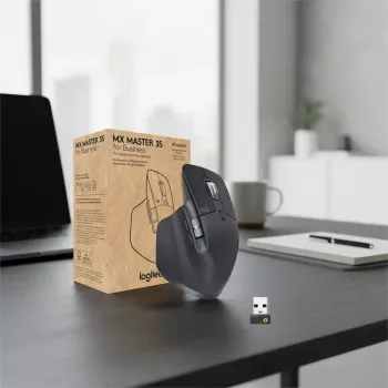 LOGITECH MX Master 3S for Business – Kabellose Bluetooth-Maus – Graphit