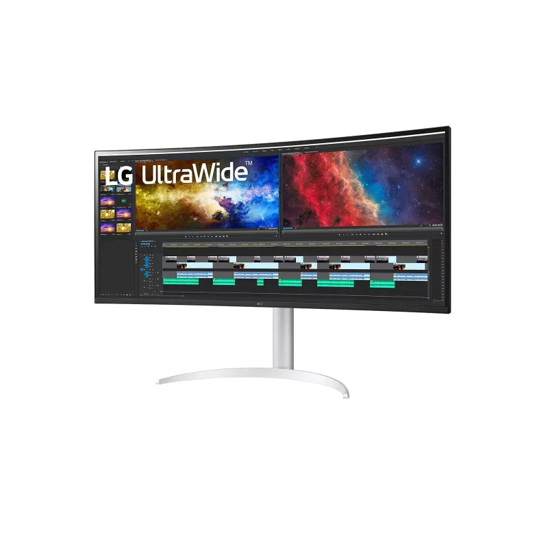 LG 38BQ85C-W Computerbildschirm 95,2 cm (37,5 Zoll) 3840 x 1600 Pixel Quad HD+ Weiß