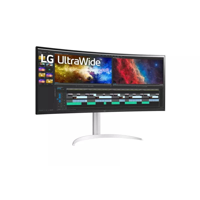LG 38BQ85C-W Computerbildschirm 95,2 cm (37,5 Zoll) 3840 x 1600 Pixel Quad HD+ Weiß