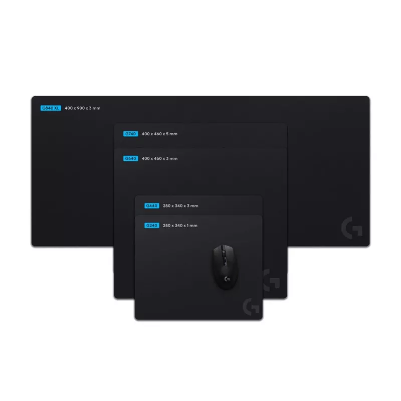LOGITECH G240 Stoff-Gaming-Mauspad - Schwarz