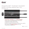 CLUB3D USB4™ Gen3x2 Type-C, 6-in-1-Hub mit HDMI™ 8K60Hz oder 4K120Hz, 2xUSB Type-A(10G), Ethernet RJ45(2.5G) und 2xUSB Type-C, 1x Data(10G) und 1xPD3.0 Laden 100 W