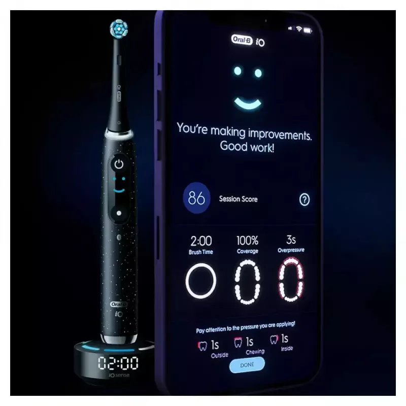 Rotierend-oszillierende Zahnbürste Oral-B iO Series 10 Schwarz