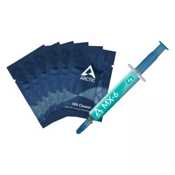 ARCTIC MX-6 ULTIMATE Performance Wärmeleitpaste + MX Cleaner, Wärmeleitpaste, Grau, 4 g, 1 Stück, 66 mm, 120 mm