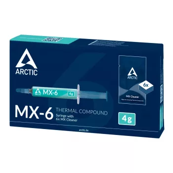 ARCTIC MX-6 ULTIMATE Performance Wärmeleitpaste + MX Cleaner, Wärmeleitpaste, Grau, 4 g, 1 Stück, 66 mm, 120 mm